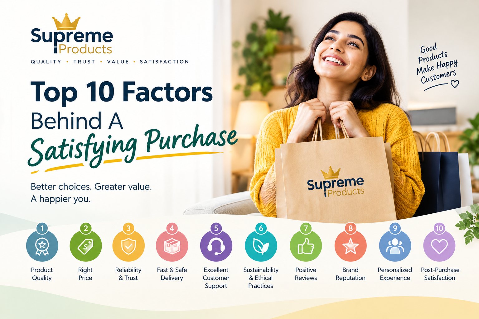 Top 10 Factors Behind A Satisfying Purchase