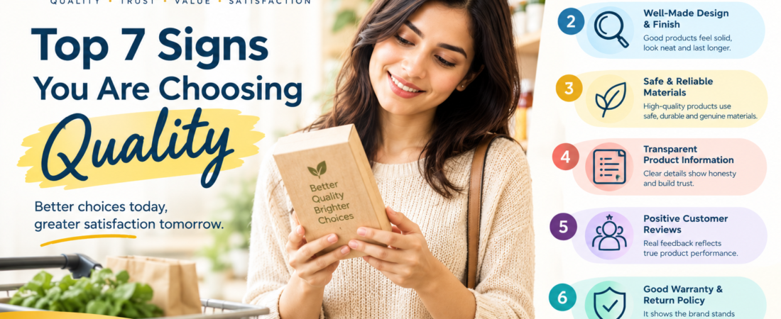 Top 7 Signs You Are Choosing Quality
