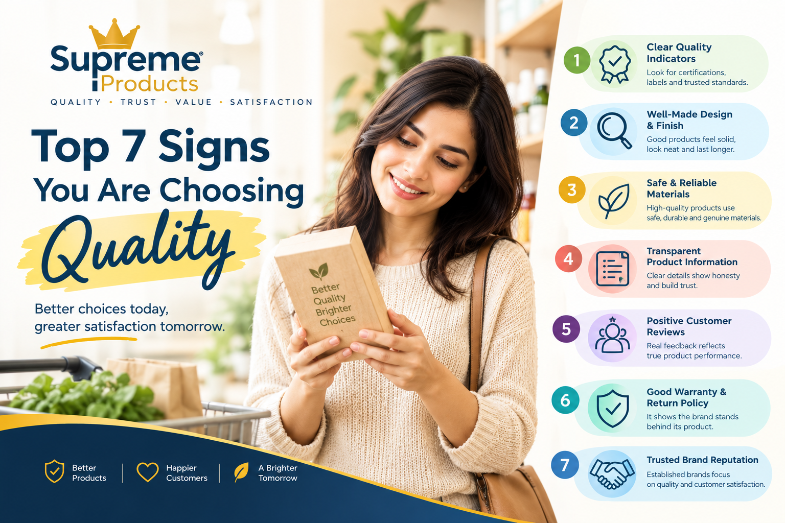 Top 7 Signs You Are Choosing Quality